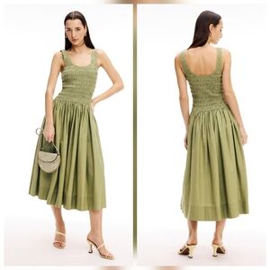 PISTOLA Alessia Midi Dress Casual Dresses Square Neck Sleeveless Size XL